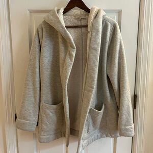 Loft Fuzzy Lined Hooded Jacket